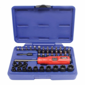 1/4" Dr. impact screwdriver set with extension bar (37pcs)