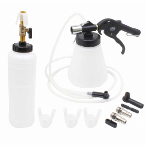 Pneumatic brake bleeder & fluid extractor