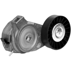 Drive belt tensioner comp