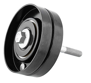 Guide pulley v-ribbed belt