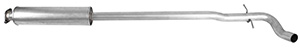Exhaust muffler middle