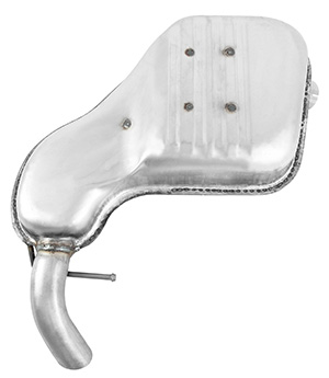 Exhaust muffler rear