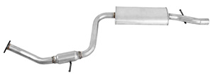 Exhaust muffler middle