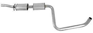 Exhaust muffler middle