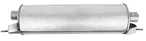 Exhaust muffler rear