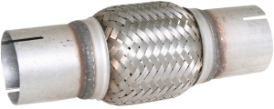Flexible steel pipe interlock with sleeve