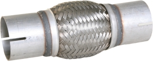 Flexible steel pipe interlock with sleeve