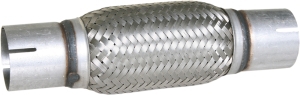 Flexible steel pipe interlock with sleeve
