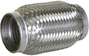 Flexible steel pipe interlock