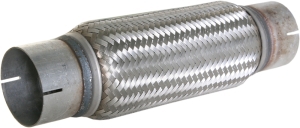Flexible steel pipe interlock with sleeve
