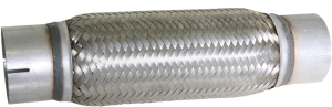 Flexible steel pipe interlock with sleeve