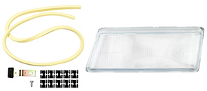 Headlamp glass left