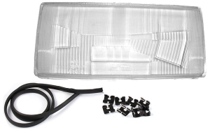 Headlamp glass left
