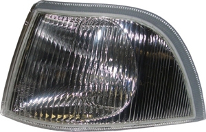 Corner lamp for single reflector left