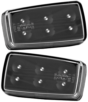 Side lamp crystal black housing L&R