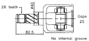 CV joint inner