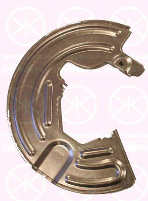 Brake dust shield front right