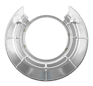 Brake dust shield rear