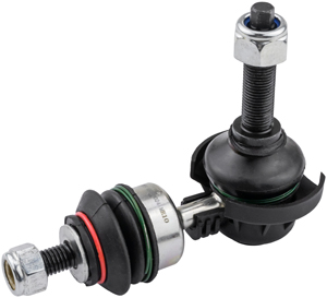 Sway bar link rear axle angled