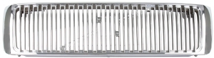Grille chrome frame grey stripe