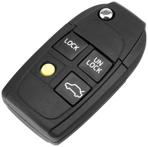 Remote control cover with key